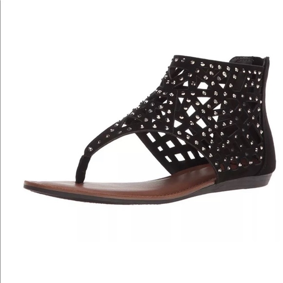 Fergalicious Shoes - 4/$25 NWOT Fergalicious black rhinestone sandals